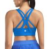 image:imageRUNNING GIRL Sports Bras for WomenSeamless Strappy Sports Bra High Support Crisscross Back with Removable PadsAbrilliant Blue
