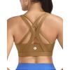 image:imageRUNNING GIRL Sports Bras for WomenSeamless Strappy Sports Bra High Support Crisscross Back with Removable PadsAcopper Brown