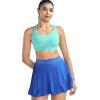 image:imageRUNNING GIRL Sports Bras for WomenSeamless Strappy Sports Bra High Support Crisscross Back with Removable PadsAelectric Green