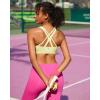 image:imageRUNNING GIRL Sports Bras for WomenSeamless Strappy Sports Bra High Support Crisscross Back with Removable PadsAelectric Lemon