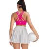 image:imageRUNNING GIRL Sports Bras for WomenSeamless Strappy Sports Bra High Support Crisscross Back with Removable PadsAsonic Pink