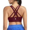 image:imageRUNNING GIRL Sports Bras for WomenSeamless Strappy Sports Bra High Support Crisscross Back with Removable PadsAwine Red