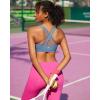 image:imageRUNNING GIRL Sports Bras for WomenSeamless Strappy Sports Bra High Support Crisscross Back with Removable PadsBlue