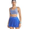 image:imageRUNNING GIRL Sports Bras for WomenSeamless Strappy Sports Bra High Support Crisscross Back with Removable PadsBlue