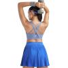 image:imageRUNNING GIRL Sports Bras for WomenSeamless Strappy Sports Bra High Support Crisscross Back with Removable PadsBlue