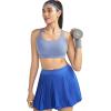 image:imageRUNNING GIRL Sports Bras for WomenSeamless Strappy Sports Bra High Support Crisscross Back with Removable PadsBlue