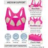 image:imageRUNNING GIRL High Impact Sports Bras for Women High Support Running Strappy Womens Sports Bra with Sewn in PadsRhot Pink