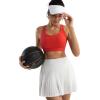 image:imageRUNNING GIRL High Impact Sports Bras for Women High Support Running Strappy Womens Sports Bra with Sewn in PadsRred