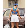 image:imageRUNNING GIRL High Impact Sports Bras for Women High Support Running Strappy Womens Sports Bra with Sewn in PadsRroyal Blue