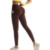 image:imageRUNNING GIRL Leggings with Pockets for Women Tummy Control 25 High Waisted Yoga Pants Buttery Soft Gym Workout Yoga LeggingsBrown