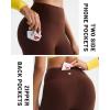 image:imageRUNNING GIRL Leggings with Pockets for Women Tummy Control 25 High Waisted Yoga Pants Buttery Soft Gym Workout Yoga LeggingsBrown