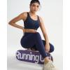 image:imageRUNNING GIRL Leggings with Pockets for Women Tummy Control 25 High Waisted Yoga Pants Buttery Soft Gym Workout Yoga LeggingsNavy Blue