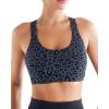 image:imageRUNNING GIRL Sports Bra for Women High Support CrissCross Back Padded Strappy Sports Bras Yoga Bra with Removable CupsAleopard Print