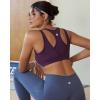 image:imageRUNNING GIRL Sports Bras for Women High SupportMolded Cup High Impact Sports Bra Racerback Workout Yoga Running BraDeep Purple