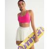 image:imageRUNNING GIRL Sports Bras for WomenStrappy Crisscross Back Padded Low Impact Running Sports Bra with Removable CupsAbright Pink
