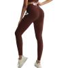 image:imageRUNNING GIRL Leggings with Pockets for Women Tummy Control 25 High Waisted Yoga Pants Buttery Soft Gym Workout Yoga LeggingsBrown