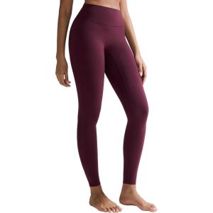 image:imageRUNNING GIRL High Waisted Leggings for Women Seamless Full Length Buttery Soft Yoga Pants for Women No Front SeamReddish Brown