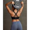 image:imageRUNNING GIRL High Impact Sports Bra for WomenCrissCross Back Top with Moulded Cups Womens Sports Bra High SupportBlack