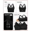 image:imageRUNNING GIRL High Impact Sports Bra for WomenCrissCross Back Top with Moulded Cups Womens Sports Bra High SupportBlack