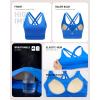 image:imageRUNNING GIRL High Impact Sports Bra for WomenCrissCross Back Top with Moulded Cups Womens Sports Bra High SupportBright Blue