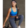 image:imageRUNNING GIRL High Impact Sports Bra for WomenCrissCross Back Top with Moulded Cups Womens Sports Bra High SupportBright Blue