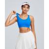image:imageRUNNING GIRL High Impact Sports Bra for WomenCrissCross Back Top with Moulded Cups Womens Sports Bra High SupportBright Blue