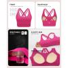 image:imageRUNNING GIRL High Impact Sports Bra for WomenCrissCross Back Top with Moulded Cups Womens Sports Bra High SupportBright Pink