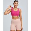 image:imageRUNNING GIRL High Impact Sports Bra for WomenCrissCross Back Top with Moulded Cups Womens Sports Bra High SupportBright Pink