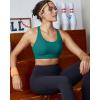 image:imageRUNNING GIRL High Impact Sports Bra for WomenCrissCross Back Top with Moulded Cups Womens Sports Bra High SupportGreen