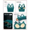 image:imageRUNNING GIRL High Impact Sports Bra for WomenCrissCross Back Top with Moulded Cups Womens Sports Bra High SupportGreen