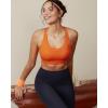 image:imageRUNNING GIRL High Impact Sports Bra for WomenCrissCross Back Top with Moulded Cups Womens Sports Bra High SupportOrange