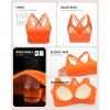 image:imageRUNNING GIRL High Impact Sports Bra for WomenCrissCross Back Top with Moulded Cups Womens Sports Bra High SupportOrange