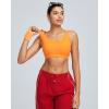 image:imageRUNNING GIRL High Impact Sports Bra for WomenCrissCross Back Top with Moulded Cups Womens Sports Bra High SupportOrange