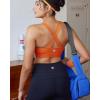 image:imageRUNNING GIRL High Impact Sports Bra for WomenCrissCross Back Top with Moulded Cups Womens Sports Bra High SupportOrange