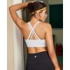 image:imageRUNNING GIRL High Impact Sports Bra for WomenCrissCross Back Top with Moulded Cups Womens Sports Bra High SupportWhite