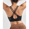 image:imageRUNNING GIRL High Impact Sports Bras for WomenMolded Cup Crisscross Back Strappy Workout Sports Bra with Sewn in PadsBlack