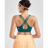 image:imageRUNNING GIRL High Impact Sports Bras for WomenMolded Cup Crisscross Back Strappy Workout Sports Bra with Sewn in PadsGreen
