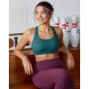 image:imageRUNNING GIRL High Impact Sports Bras for WomenMolded Cup Crisscross Back Strappy Workout Sports Bra with Sewn in PadsGreen