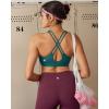 image:imageRUNNING GIRL High Impact Sports Bras for WomenMolded Cup Crisscross Back Strappy Workout Sports Bra with Sewn in PadsGreen