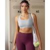 image:imageRUNNING GIRL High Impact Sports Bras for WomenMolded Cup Crisscross Back Strappy Workout Sports Bra with Sewn in PadsGrey