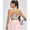 image:imageRUNNING GIRL High Impact Sports Bras for WomenMolded Cup Crisscross Back Strappy Workout Sports Bra with Sewn in PadsGrey