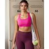image:imageRUNNING GIRL High Impact Sports Bras for WomenMolded Cup Crisscross Back Strappy Workout Sports Bra with Sewn in PadsHot Pink