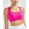 image:imageRUNNING GIRL High Impact Sports Bras for WomenMolded Cup Crisscross Back Strappy Workout Sports Bra with Sewn in PadsHot Pink