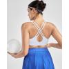 image:imageRUNNING GIRL High Impact Sports Bras for WomenMolded Cup Crisscross Back Strappy Workout Sports Bra with Sewn in PadsWhite