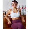 image:imageRUNNING GIRL High Impact Sports Bras for WomenMolded Cup Crisscross Back Strappy Workout Sports Bra with Sewn in PadsWhite