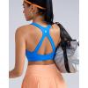 image:imageRUNNING GIRL Sports Bra for Women High Support Molded Cup High Impact Sports Bras with Sewn in Pads Workout Running BraAzure Blue