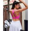 image:imageRUNNING GIRL Sports Bra for Women High Support Molded Cup High Impact Sports Bras with Sewn in Pads Workout Running BraNeon Pink