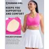image:imageRUNNING GIRL Sports Bra for Women High Support Molded Cup High Impact Sports Bras with Sewn in Pads Workout Running BraNeon Pink