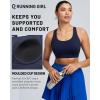 image:imageRUNNING GIRL Sports Bras for Women High Support Adjustable Straps High Impact Sports Bras with Sewn in Pads Workout BraInky Blue