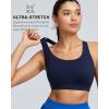 image:imageRUNNING GIRL Sports Bras for Women High Support Adjustable Straps High Impact Sports Bras with Sewn in Pads Workout BraInky Blue